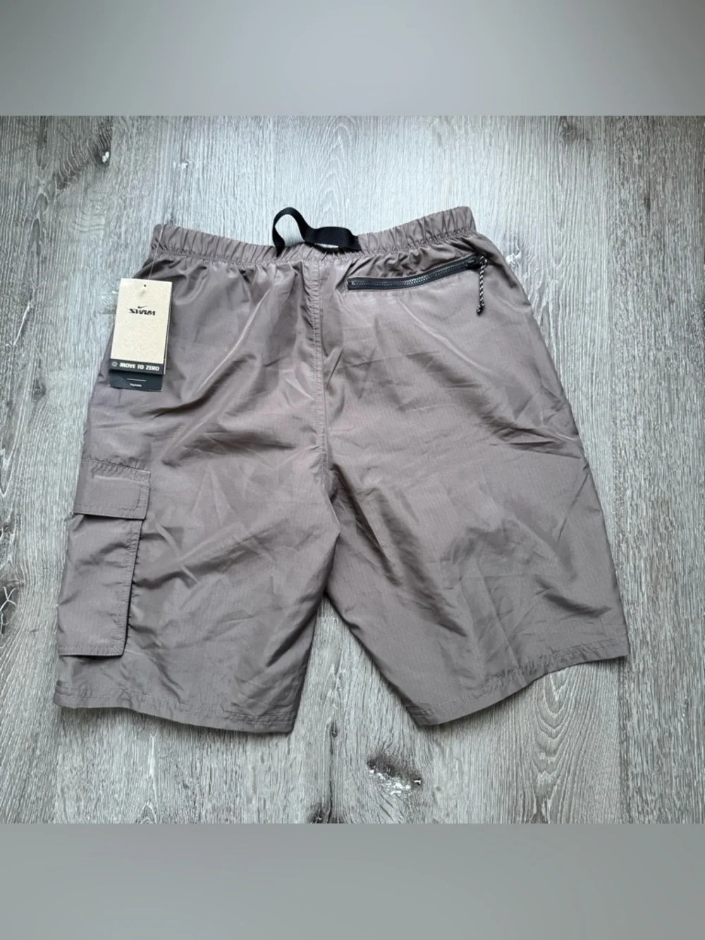 Nike Swim Cargo Swim Shorts Packable Brown Taupe Move to Zero NWT Men's Small